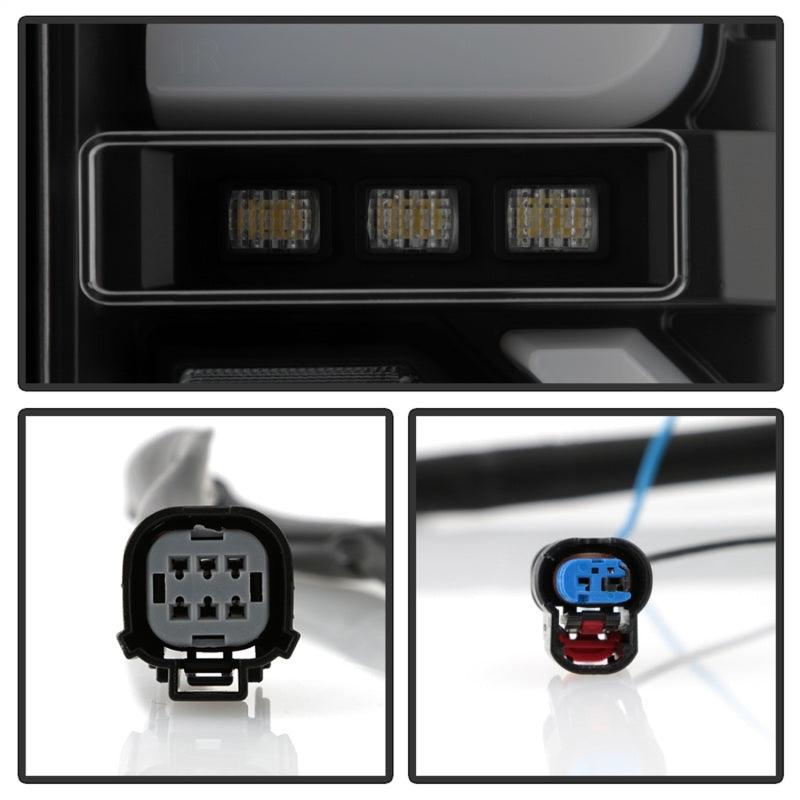 Spyder GMC Sierra 19-20 Incandescent Bulb Model Only LED Tail Lights-Black Smoke ALT-YD-GS19-LED-BSM - Corvette Realm