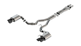 Borla 24-25 Ford Mustang GT 5.0L V8 w/ Active Exhaust ATAK Cat-Back Exhaust System - Black Chrome