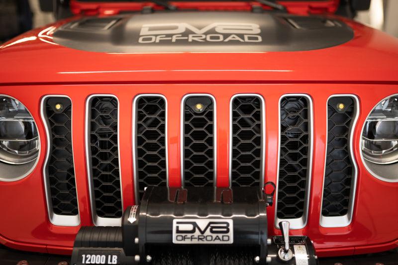 DV8 Offroad 2018+ Jeep JL Grill Amber Marker Lights - Corvette Realm