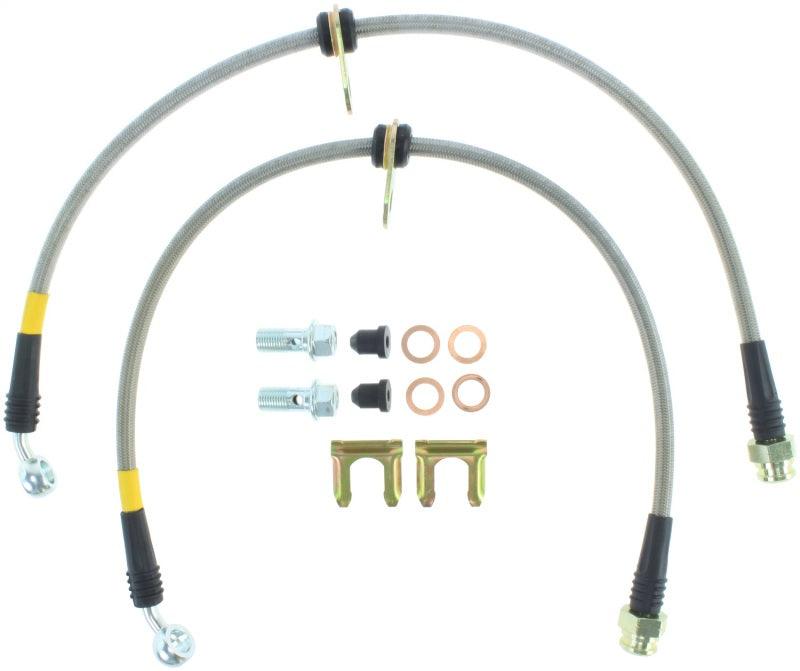 StopTech 04-07 STi & 06-07 WRX Stainless Steel Front Brake Lines - Corvette Realm