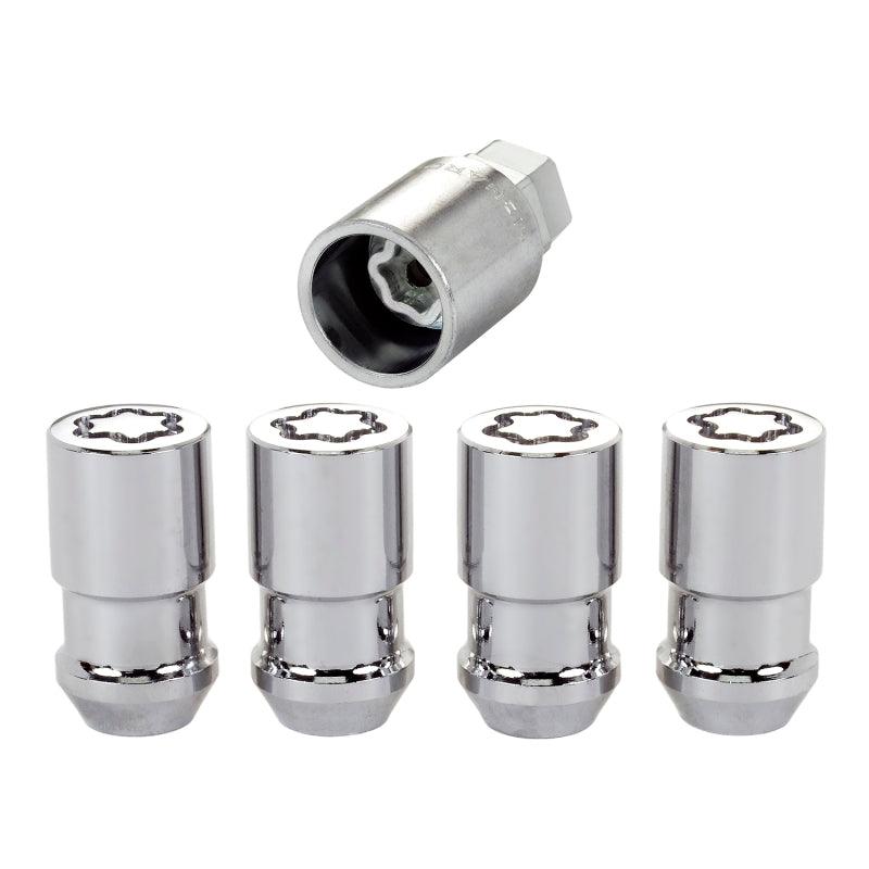 McGard Wheel Lock Nut Set - 4pk. (Cone Seat) 1/2-20 / 3/4 & 13/16 Dual Hex / 1.66in. Length - Chrome - Corvette Realm