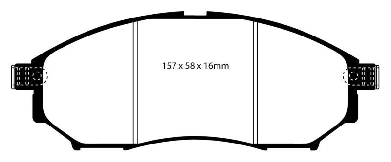 EBC 05-08 Infiniti G35 3.5 2WD Bluestuff Front Brake Pads - Corvette Realm