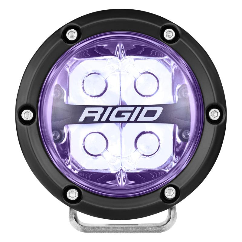 Rigid Industries 360-Series 4in LED Off-Road Spot Beam - RGBW (Pair) - Corvette Realm