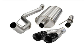 Corsa 11-13 Ford F-150 Raptor 6.2L V8 Black Sport Cat-Back Exhaust - Corvette Realm