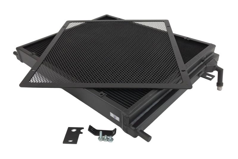 CSF BMW B58/B48 Front Mount Triple-Pass Heat Exchanger w/Rock Guard - Black - Corvette Realm