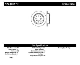 StopTech 90-96 Acura Integra / 97-01 Integra (Exc. Type R) Slotted & Drilled Right Rear Rotor - Corvette Realm