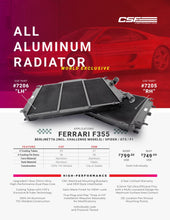 Load image into Gallery viewer, CSF Ferrari F355 High Performance All-Aluminum Radiator - Left - Corvette Realm