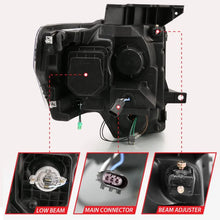 Load image into Gallery viewer, ANZO 2009-2013 Ford F-150 Projector Light Bar G4 Switchback H.L.Black Amber - Corvette Realm