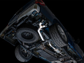 AWE 21-25 Ford F150 (14th Gen Reg Cab) Cat-Back Exhaust - 4.5in Dual Side Exit Diamond Black Tips