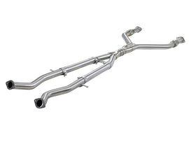 aFe Takeda 2.5in to 3in 304 SS Y-Pipe Exhaust System 16-24 Infiniti Q50 / Q60 V6-3.0L (tt)