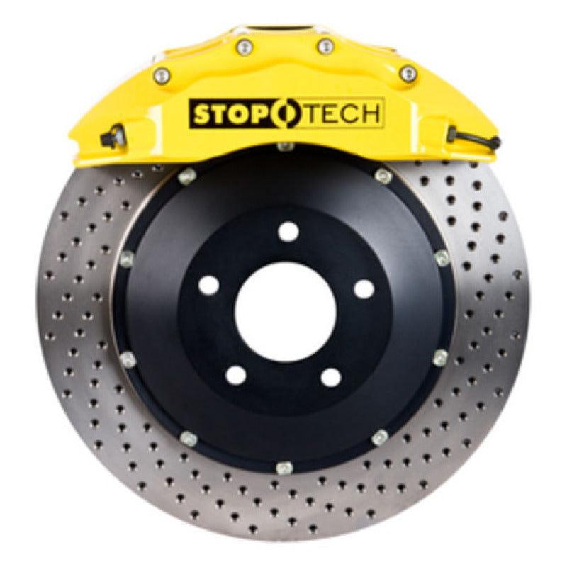 StopTech 08-13 BMW M3/11-12 1M Coupe Front BBK w/ Yellow ST-60 Calipers Drilled 380x35mm Rotor - Corvette Realm