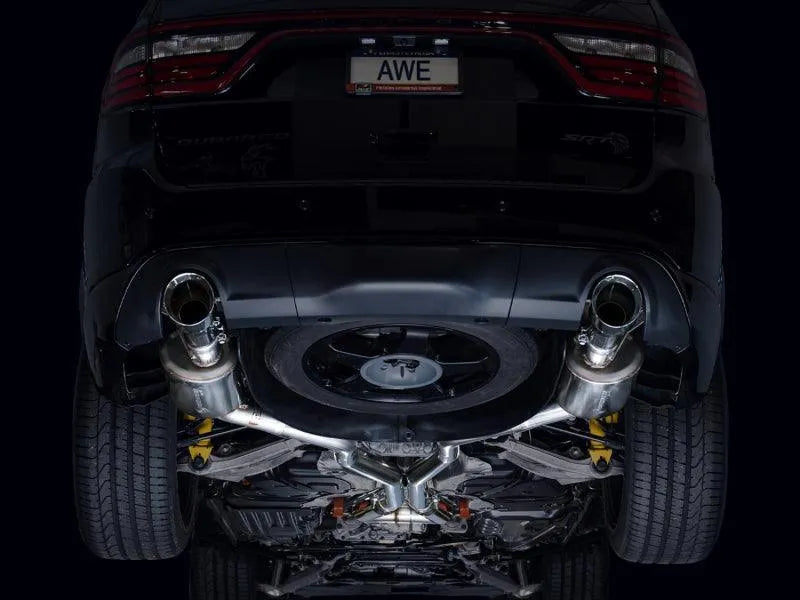 AWE Tuning 18-23 Dodge Durango SRT & Hellcat Touring Edition Exhaust - Chrome Silver Tips - Corvette Realm