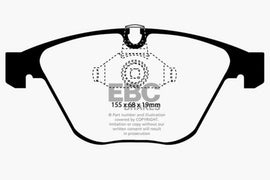 EBC 08-10 BMW M3 4.0 (E90) Redstuff Front Brake Pads - Corvette Realm
