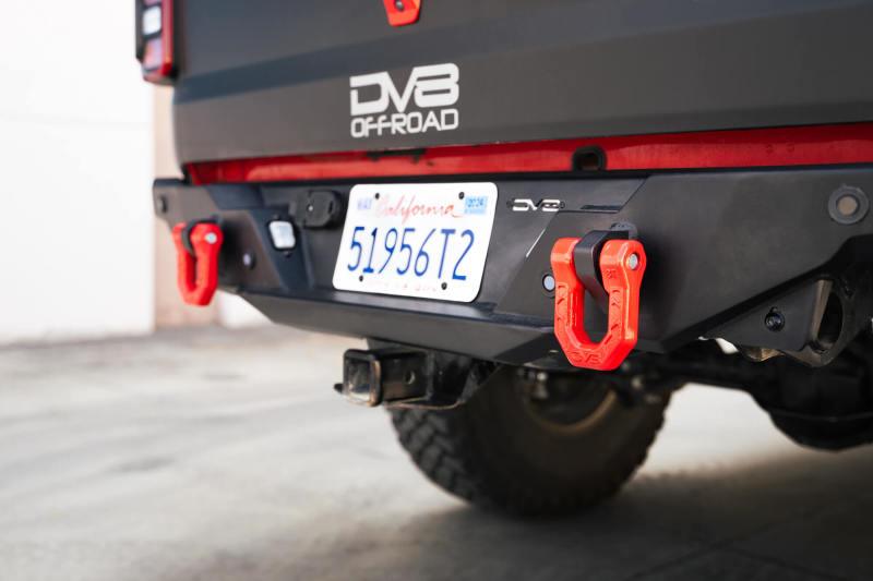 DV8 Offroad Elite Series D-Ring Shackles - Pair (Red) - Corvette Realm