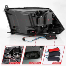 Load image into Gallery viewer, ANZO 2009-2018 Dodge Ram 1500 Led Projector Plank Style Switchback H.L Halo Chrome Amber (OE Style) - Corvette Realm