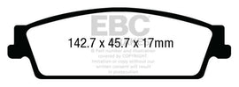 EBC 15+ Gmc Yukon XL / Denali XL 1500 Extra Duty Rear Brake Pads - Corvette Realm