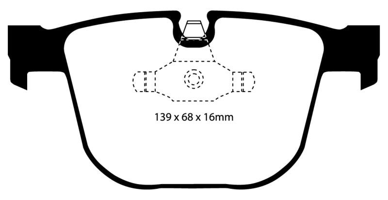 EBC 08-10 BMW M3 4.0 (E90) Bluestuff Rear Brake Pads - Corvette Realm