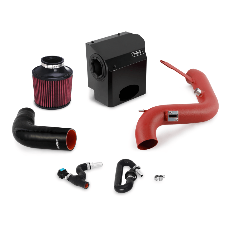 Mishimoto 2016 Ford Fiesta ST 1.6L Performance Air Intake Kit - Wrinkle Red - Corvette Realm