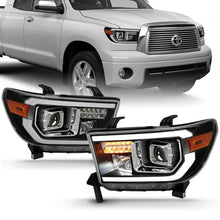 Load image into Gallery viewer, ANZO 2007-2014 Toyota Tundra Projector Light Bar H.L Black Amber(Led High Beam) (Halogen Version) - Corvette Realm