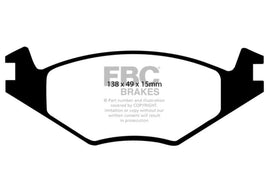 EBC 86-93 Volkswagen Cabriolet 1.8 Redstuff Front Brake Pads - Corvette Realm