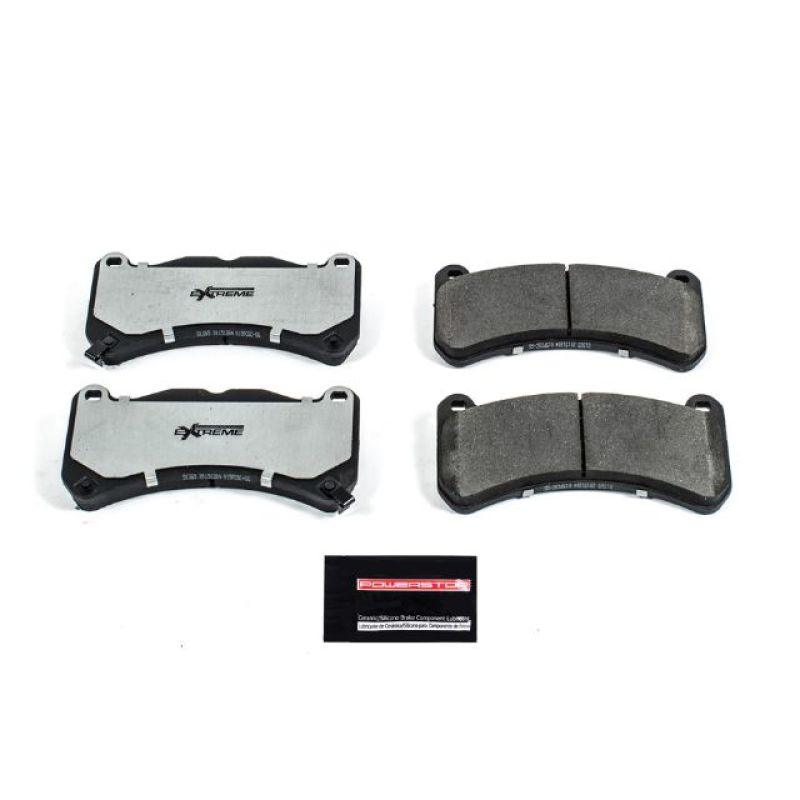 Power Stop 13-14 Ford Mustang Front Z26 Extreme Street Brake Pads w/Hardware - Corvette Realm