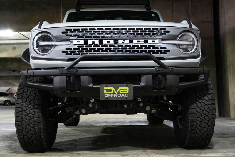 DV8 Offroad 21-22 Ford Bronco Factory Front Bumper Licence Relocation Bracket - Front - Corvette Realm