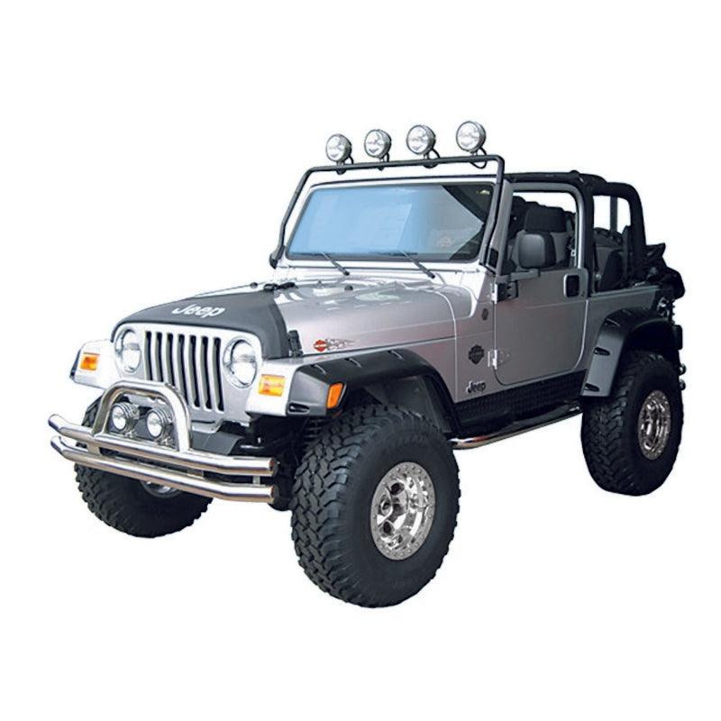 Rugged Ridge 97-06 Jeep Wrangler TJ Black Full Frame Light Bar - Corvette Realm