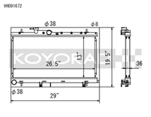 Load image into Gallery viewer, Koyo 03-07 Subaru Impreza WRX/STI (MT / w/ Filler Neck) Radiator