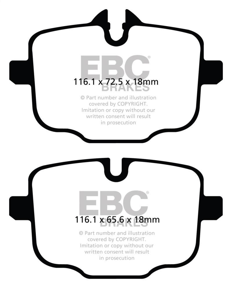 EBC 2021+ BMW M3/M4 3.0TT (G80/G82/G83 w/Cast Iron Rotors) Redstuff Rear Brake Pads - Corvette Realm