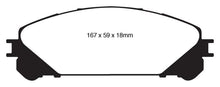 Load image into Gallery viewer, EBC 10+ Lexus RX350 3.5 (Japan) Greenstuff Front Brake Pads - Corvette Realm