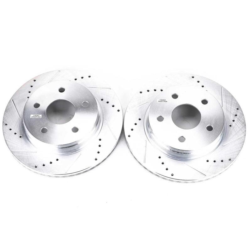 Power Stop 07-09 Chrysler Aspen Front Evolution Drilled & Slotted Rotors - Pair - Corvette Realm