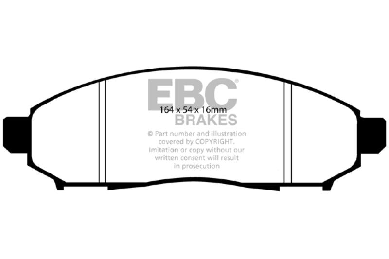 EBC 05+ Nissan Frontier 2.5 2WD Greenstuff Front Brake Pads - Corvette Realm
