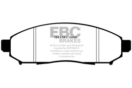 EBC 05+ Nissan Frontier 2.5 2WD Greenstuff Front Brake Pads - Corvette Realm