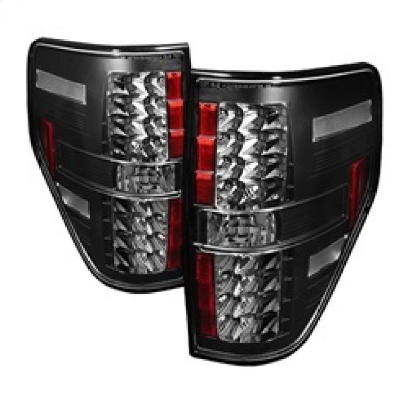 Spyder Ford F150 09-14 LED Tail Lights Black ALT-YD-FF15009-LED-BK - Corvette Realm