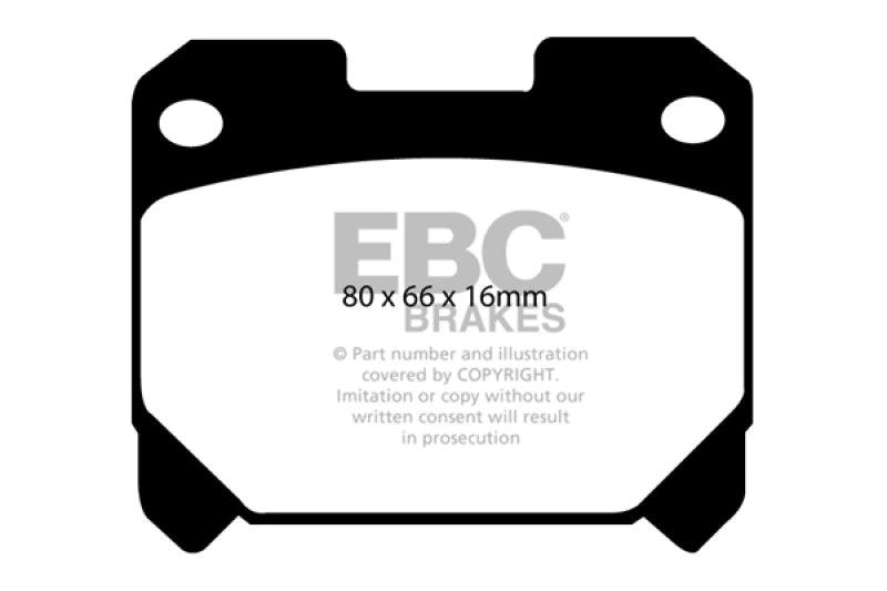 EBC 93-98 Toyota Supra 3.0 Twin Turbo Yellowstuff Rear Brake Pads - Corvette Realm