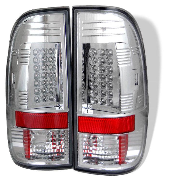 Spyder Ford F150 side 97-03/F250/350/450 Super Duty 99-07 LED Tail Lights Chrm ALT-YD-FF15097-LED-C - Corvette Realm