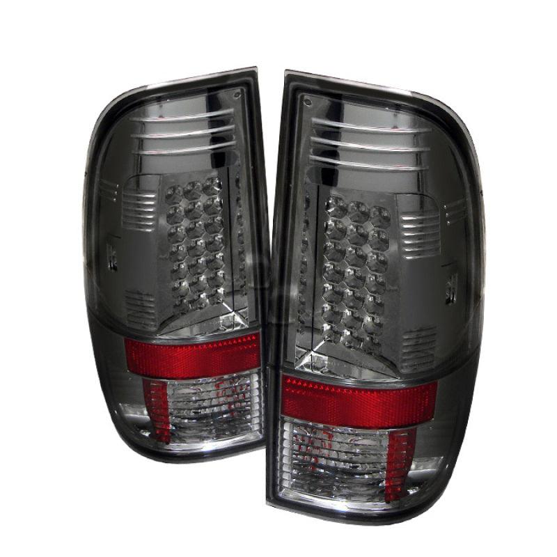 Spyder Ford Super Duty 08-15 LED Tail Lights Smoke ALT-YD-FS07-LED-SM - Corvette Realm