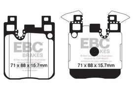 EBC 14+ BMW M3 3.0 Twin Turbo (F80) Redstuff Rear Brake Pads - Corvette Realm