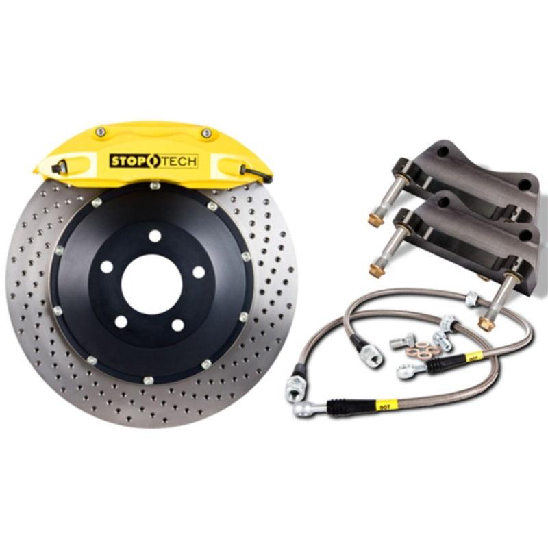 StopTech 08-13 BMW M3/11-12 1M Coupe Front BBK w/ Yellow ST-60 Calipers Drilled 380x35mm Rotor - Corvette Realm