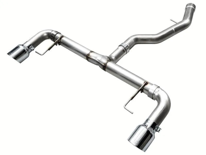 AWE 19-23 BMW 330i / 21-23 BMW 430i Base G2X Track Edition Axle Back Exhaust - Chrome Silver - Corvette Realm
