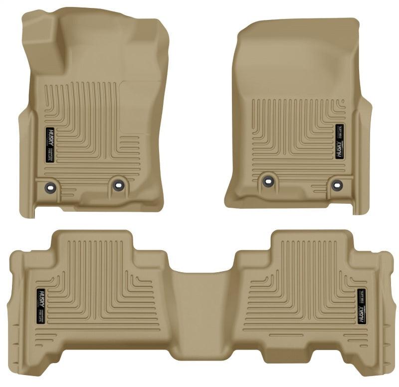 Husky Liners 2013 Toyota 4Runner WeatherBeater Tan Front & 2nd Seat Floor Liners - Corvette Realm