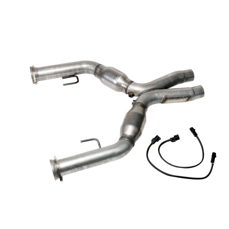 BBK 05-10 Mustang 4.6 Short Mid X Pipe With Catalytic Converters 2-3/4 For BBK Long Tube Headers - Corvette Realm