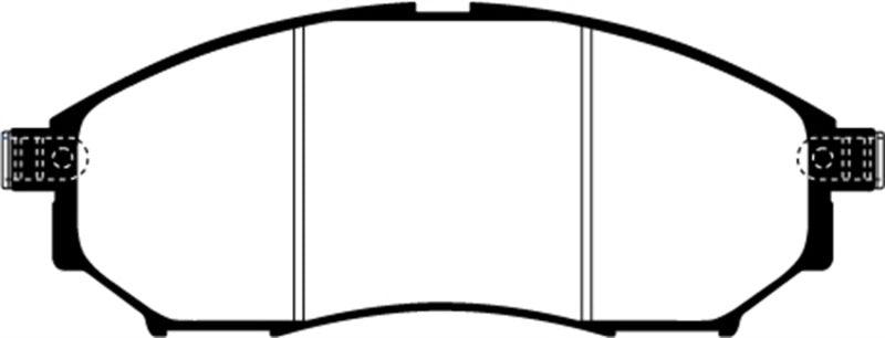 EBC 08-13 Infiniti EX35 3.5 Yellowstuff Front Brake Pads - Corvette Realm