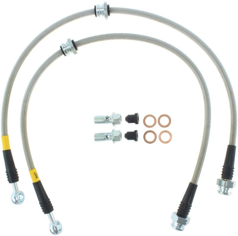 StopTech 00-06 Nissan Sentra SE-R Stainless Steel Rear Brake Lines - Corvette Realm