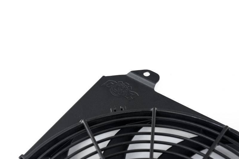 CSF 92-00 Honda Civic All-Aluminum Fan Shroud w/12in SPAL Fan - Black Finish - Corvette Realm