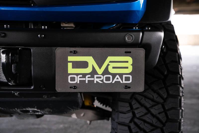 DV8 Offroad 21-22 Ford Bronco Factory Front Bumper License Relocation Bracket - Side - Corvette Realm