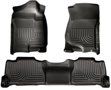 Load image into Gallery viewer, Husky Liners 07-13 GM Escalade/Suburban/Yukon WeatherBeater Black Front &amp; 2nd Seat Floor Liners - Corvette Realm