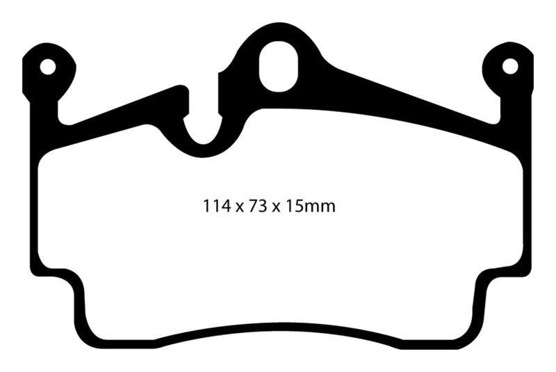 EBC 09-12 Porsche Boxster (Cast Iron Rotors only) 2.9 Bluestuff Rear Brake Pads - Corvette Realm