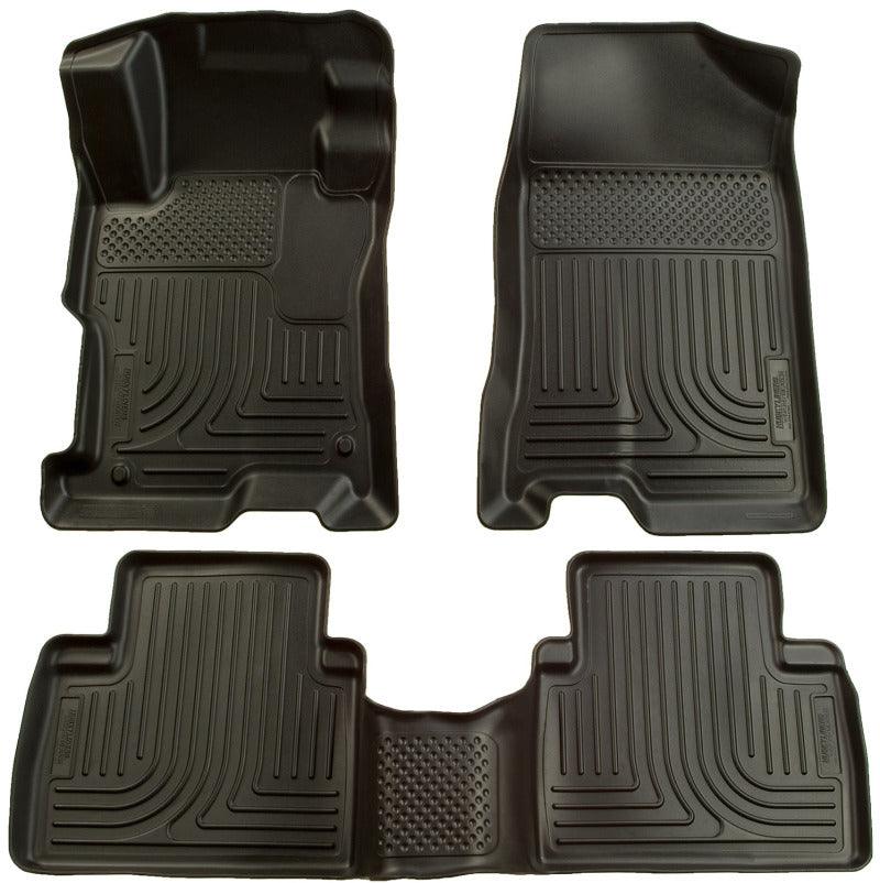 Husky Liners 07-12 Nissan Altima (Non-Hybrid) WeatherBeater Combo Black Floor Liners (1pc. 2nd Row) - Corvette Realm