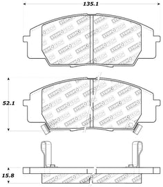 StopTech Performance 00-09 S2000/06+ Civic Si/02-06 RSX-S (non base) Front Brake Pads - Corvette Realm